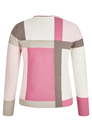 114615- Pink / Mink Square Jumper - Rabe
