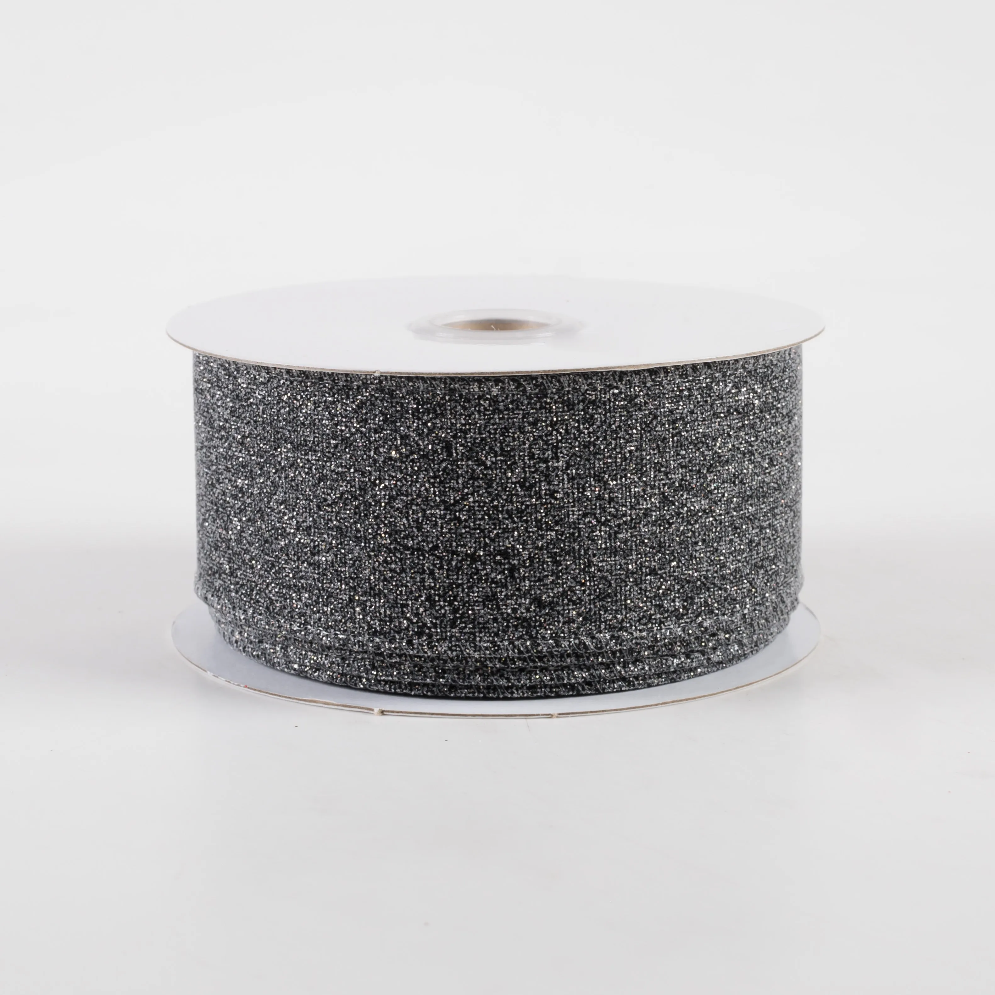 1.5" Crystal Shine Ribbon: Black (10 Yards)