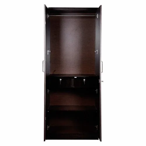 2 Door Wardrobe in Orchid Dark Wood Finish (2)