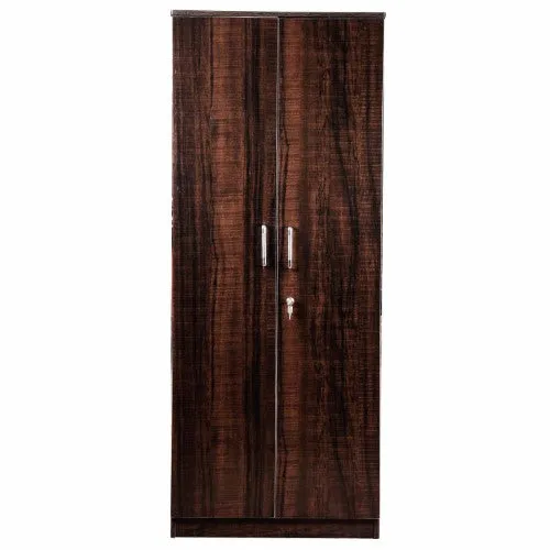 2 Door Wardrobe in Orchid Dark Wood Finish (2)