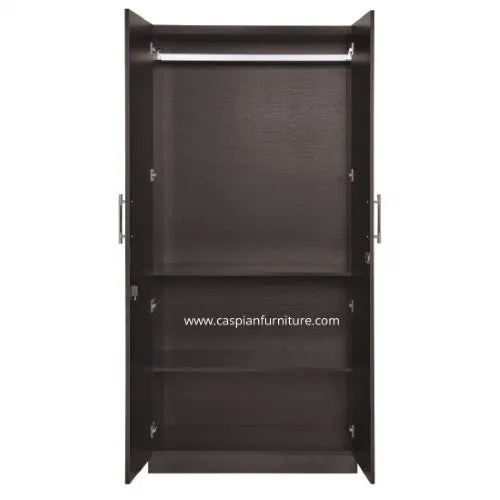 2 Door Wardrobe with 2 Shelves, Hanging Space with Mirror Attached|2 Door Wardrobe for Clothes |2 Door Wardrobe for Bedroom