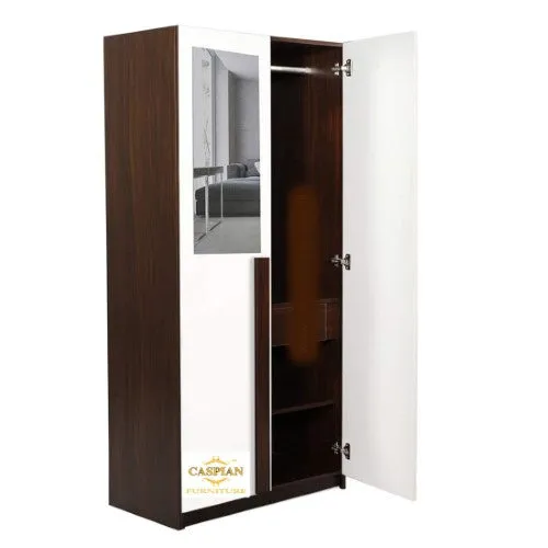 2 Door Wardrobe with Shelves,Drawer,Hanging Space and Mirror Attached |2 Door Wardrobe for Clothes |2 Door Wardrobe for Bedroom