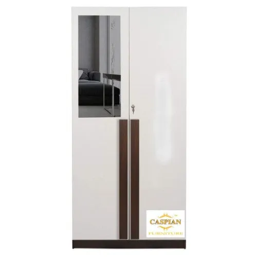 2 Door Wardrobe with Shelves,Drawer,Hanging Space and Mirror Attached |2 Door Wardrobe for Clothes |2 Door Wardrobe for Bedroom
