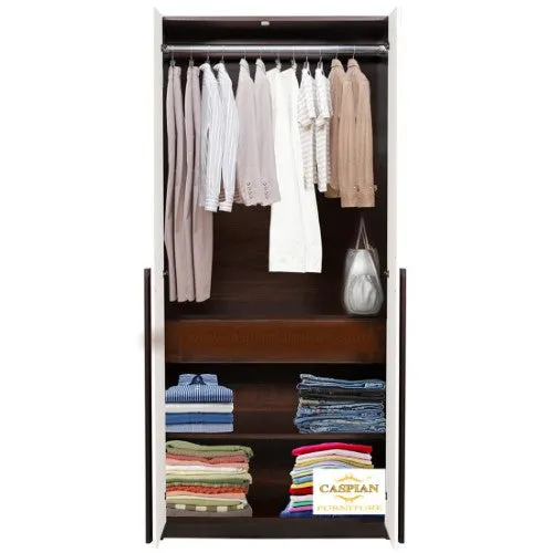 2 Door Wardrobe with Shelves,Drawer,Hanging Space and Mirror Attached |2 Door Wardrobe for Clothes |2 Door Wardrobe for Bedroom