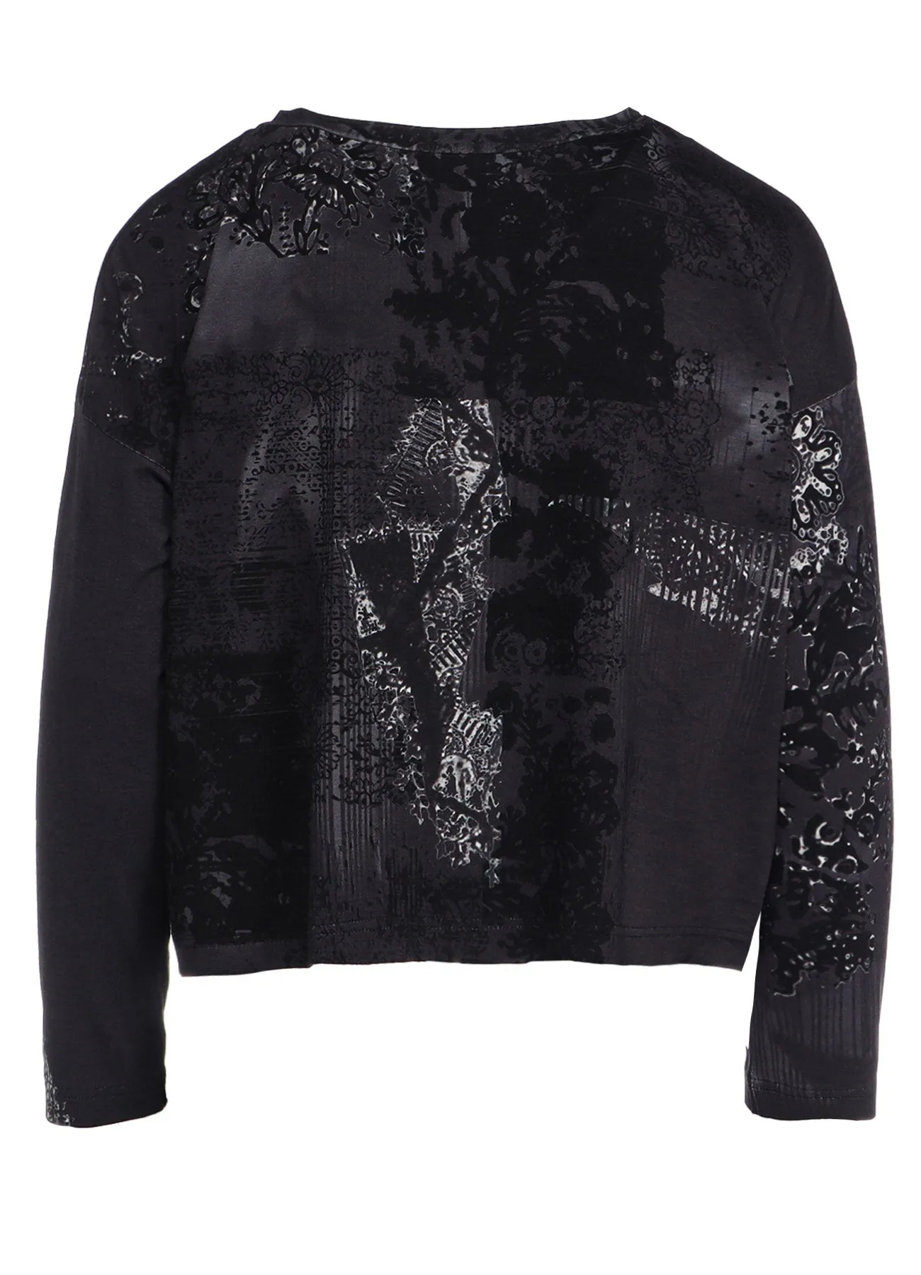 40/-RY JERSEY LACE DESIGN P ROUND NECK SHORT T