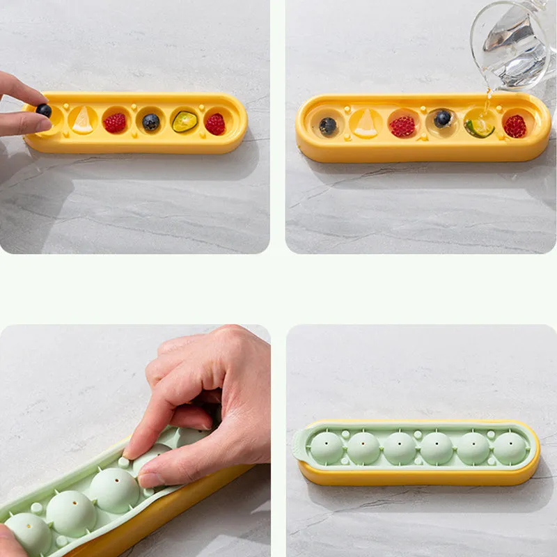 6 Balls Silicone Ice Mold