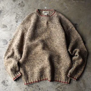 90's EDDIE BAUER ウール ラインニットセーター 231113H