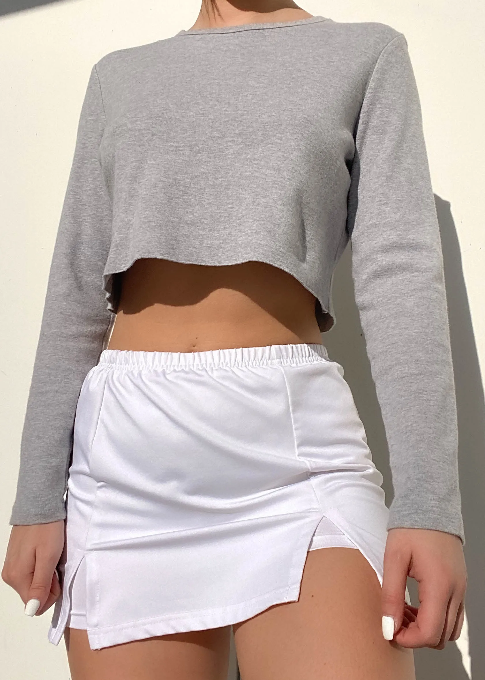 90's Heather Gray Long Sleeve (S)