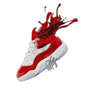 Air Jordan 11 “Cherry” Black T-Shirt (SPLASH 11 RED)