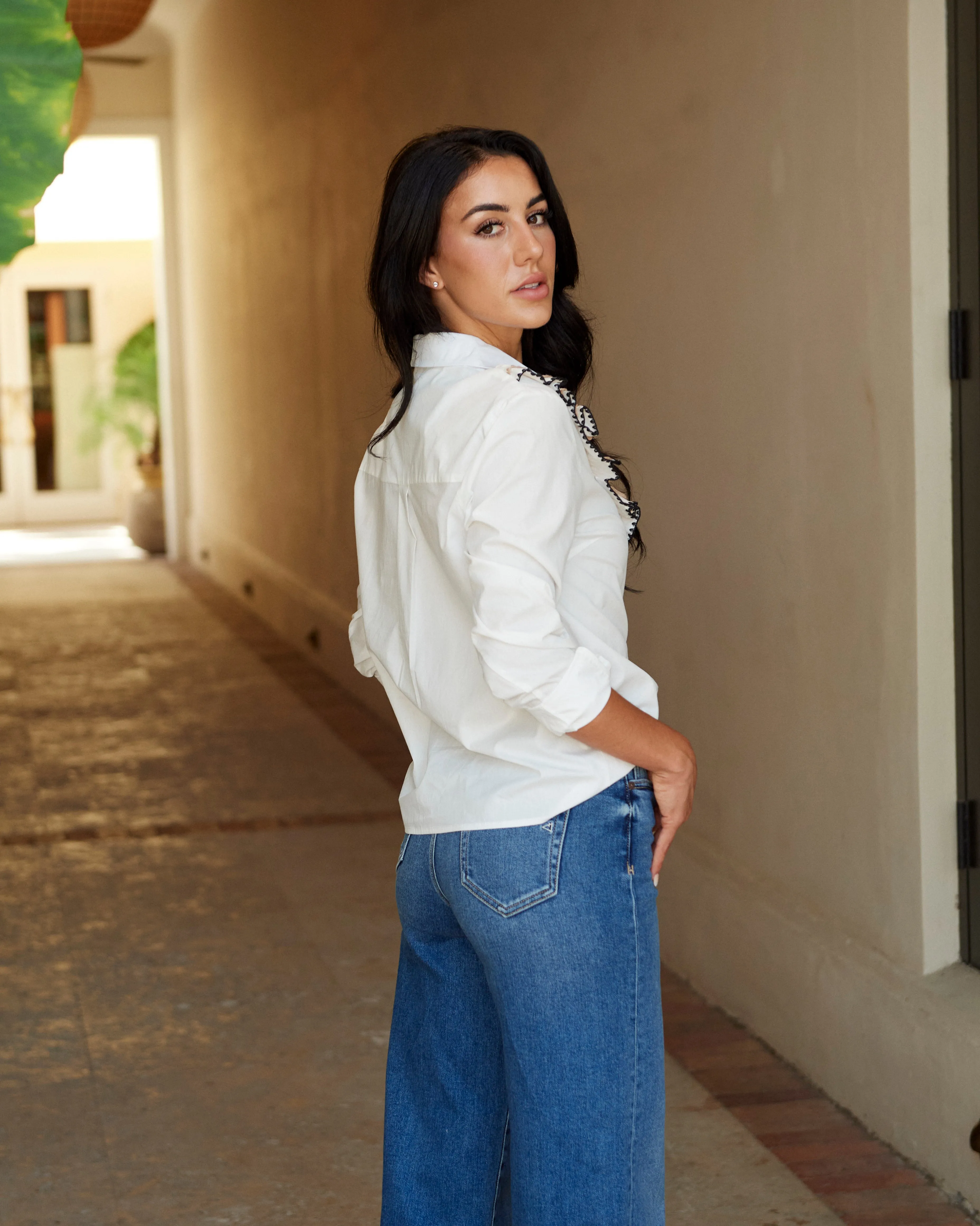 Alexa Ruffle Shirt