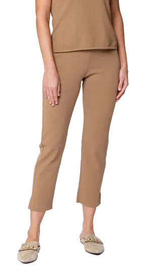 Alice Milano-Knit Slim Leg Pants - Mocha