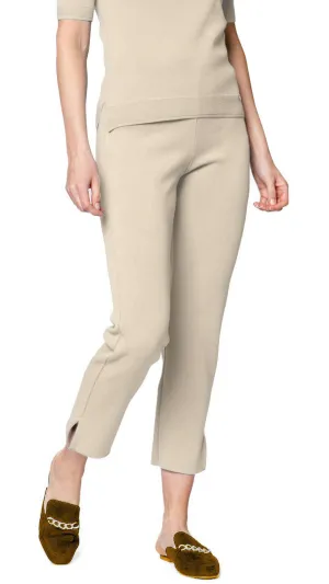 Alice Milano-Knit Slim Leg Pants - Warm Beige