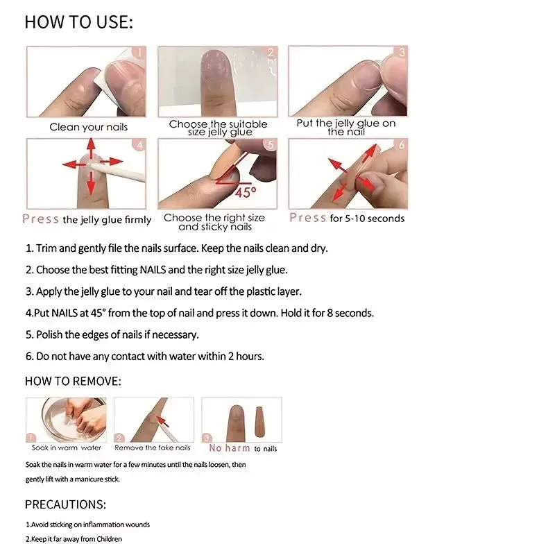 Almond-Shaped French Ombre Butterfly Autumn Press-On Nails