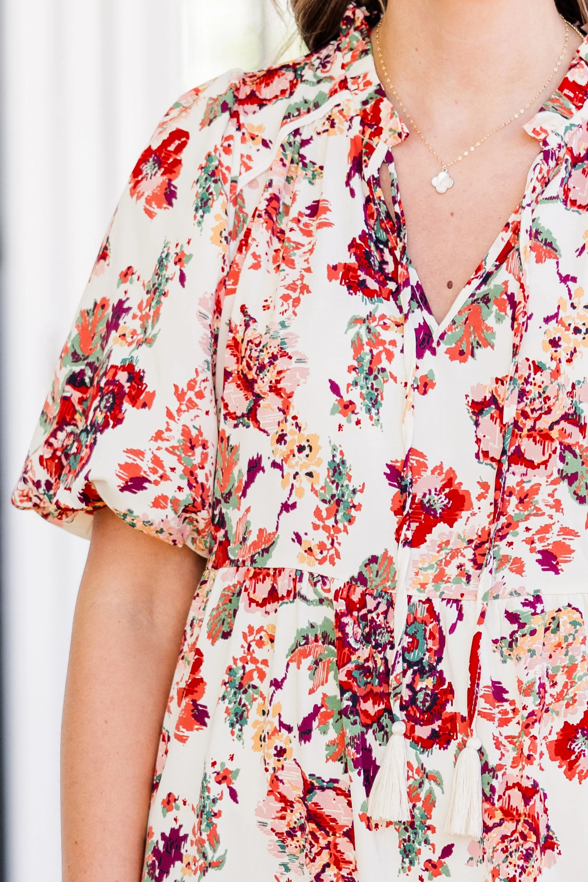 Always Grateful Midi Dress, Cream