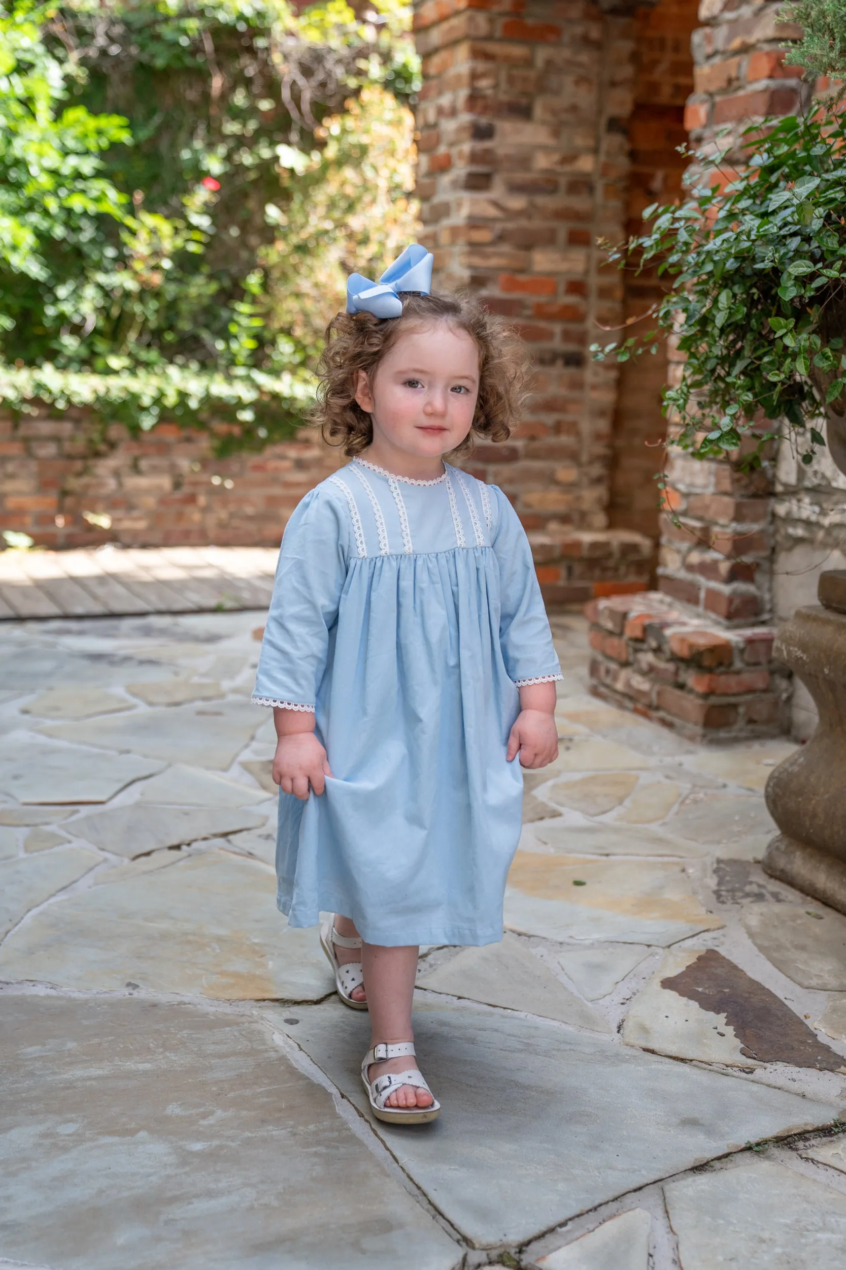 Amanda Blue Cord Dress