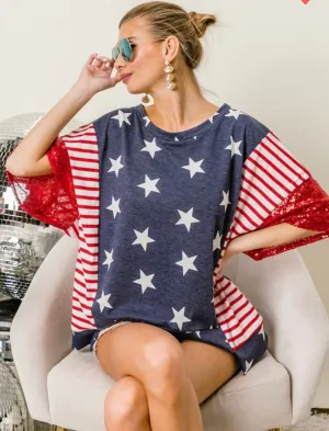 Americana Sequin Top