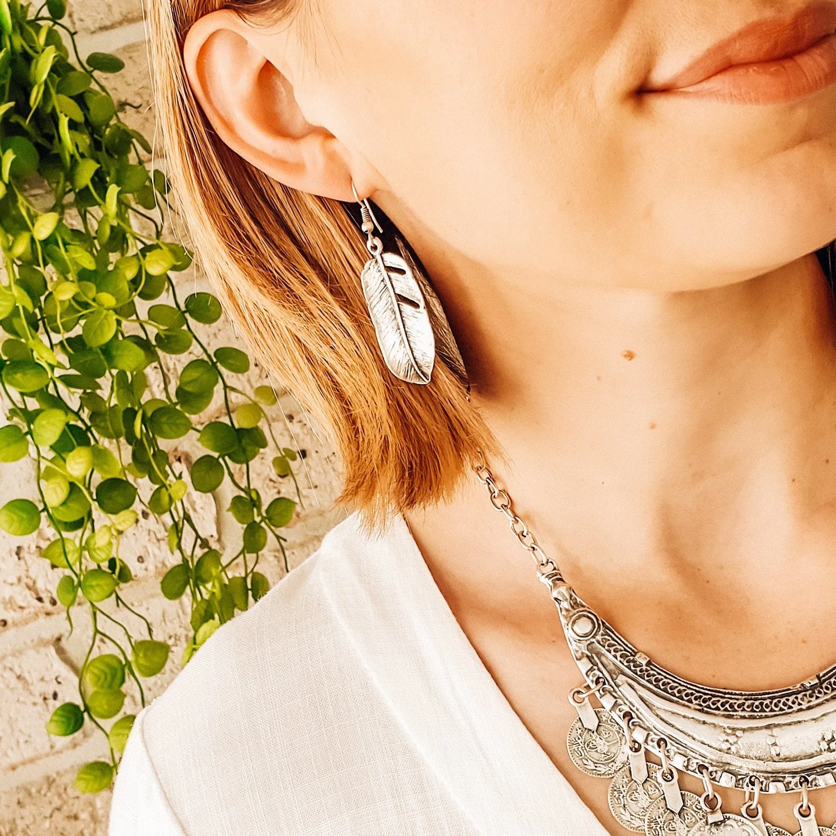 Anatolian Boho Earrings - "Leaf"