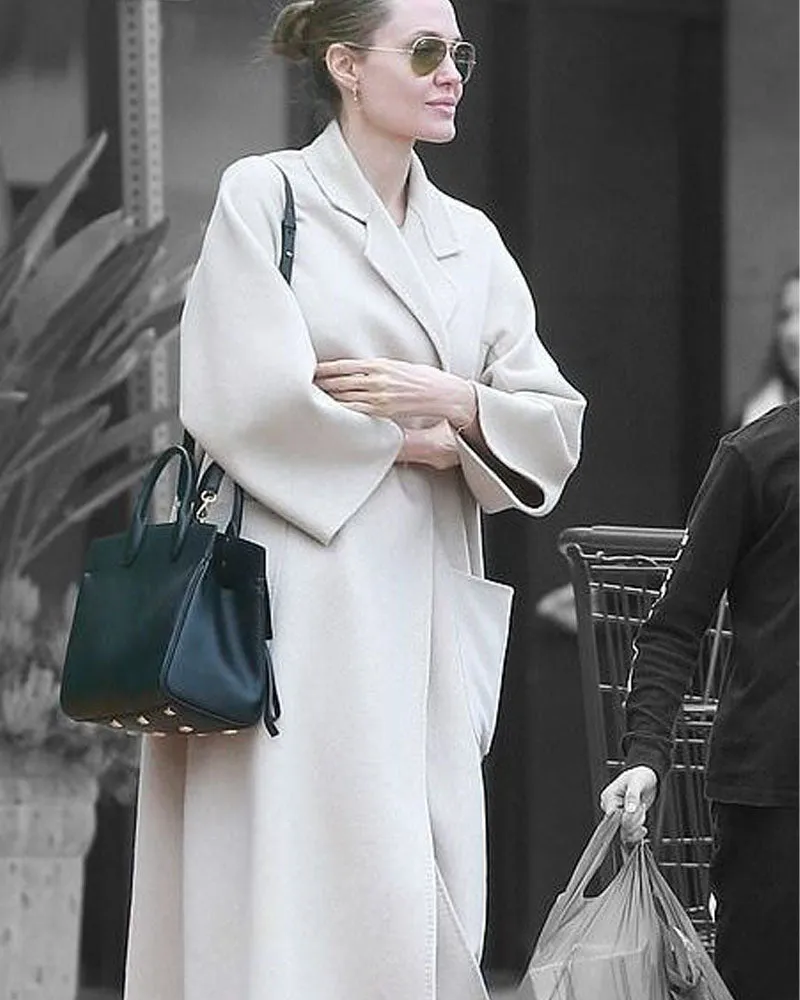 Angelina Jolie Wool Coat