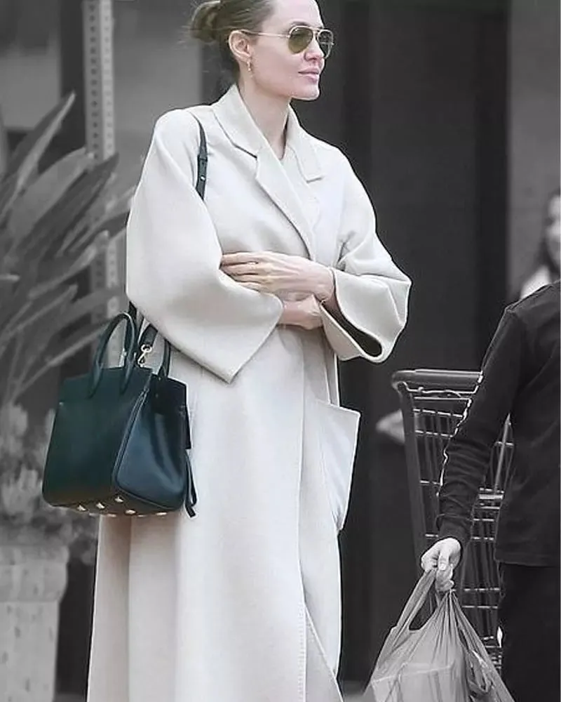 Angelina Jolie Wool Coat