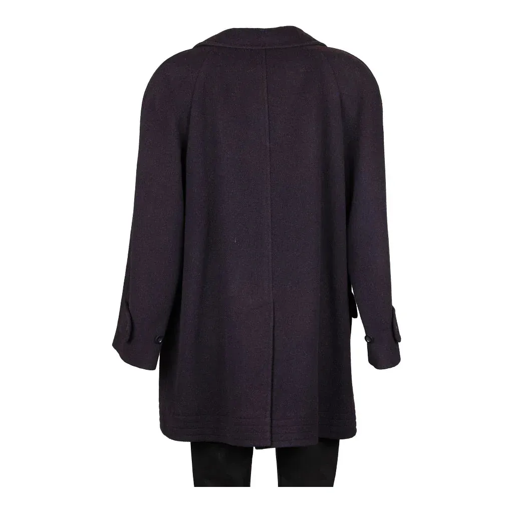 Aquascutum Coat - XL Purple Wool