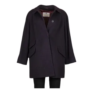 Aquascutum Coat - XL Purple Wool