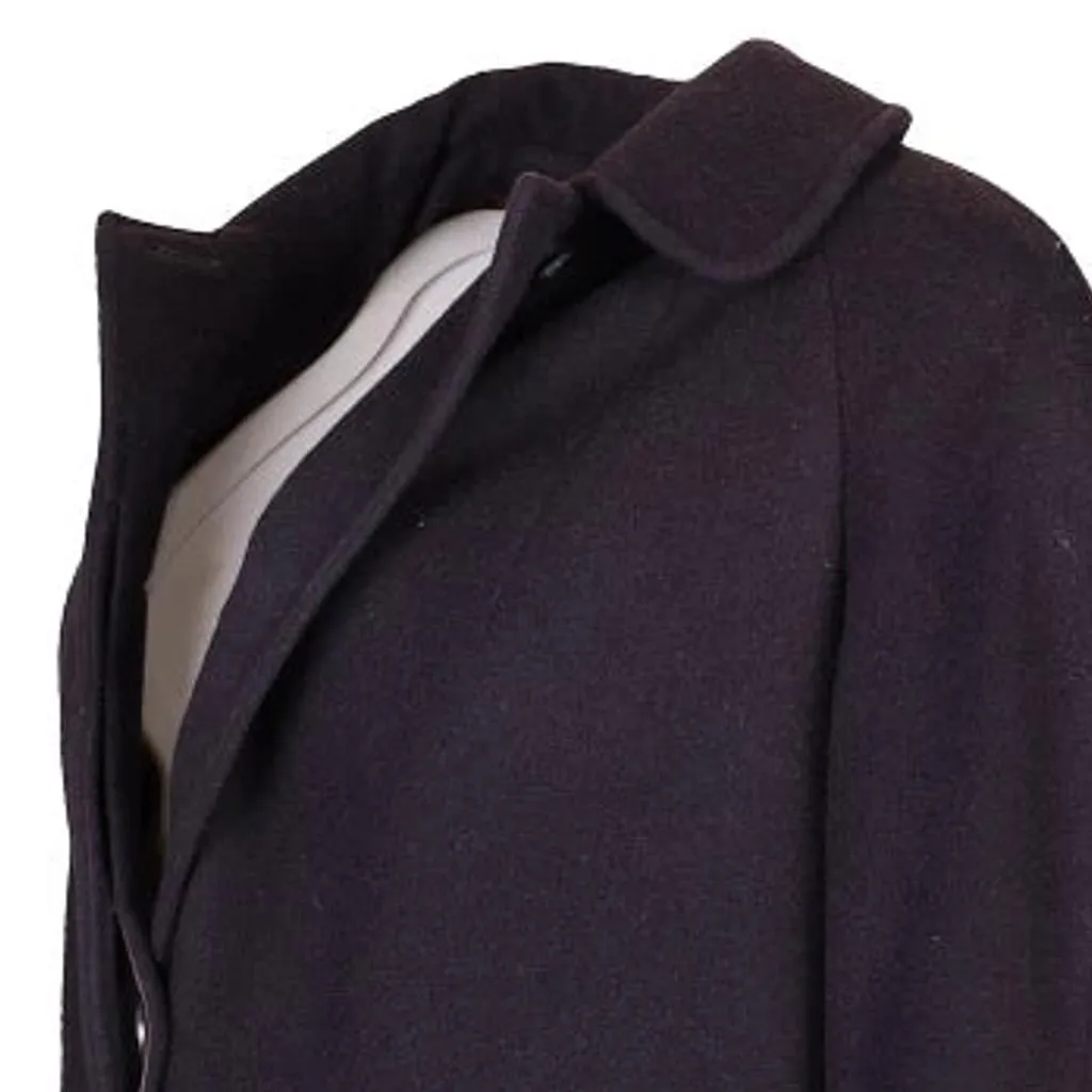 Aquascutum Coat - XL Purple Wool