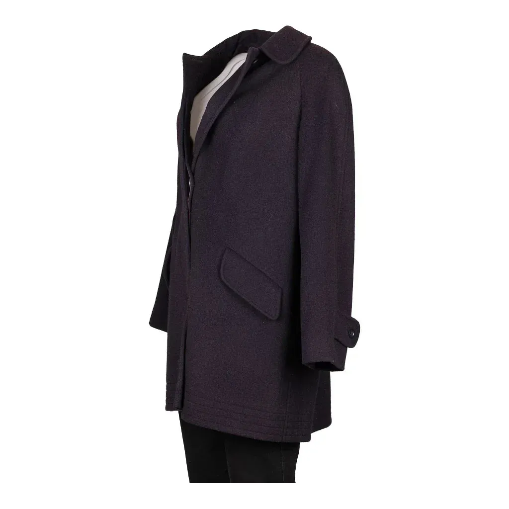 Aquascutum Coat - XL Purple Wool