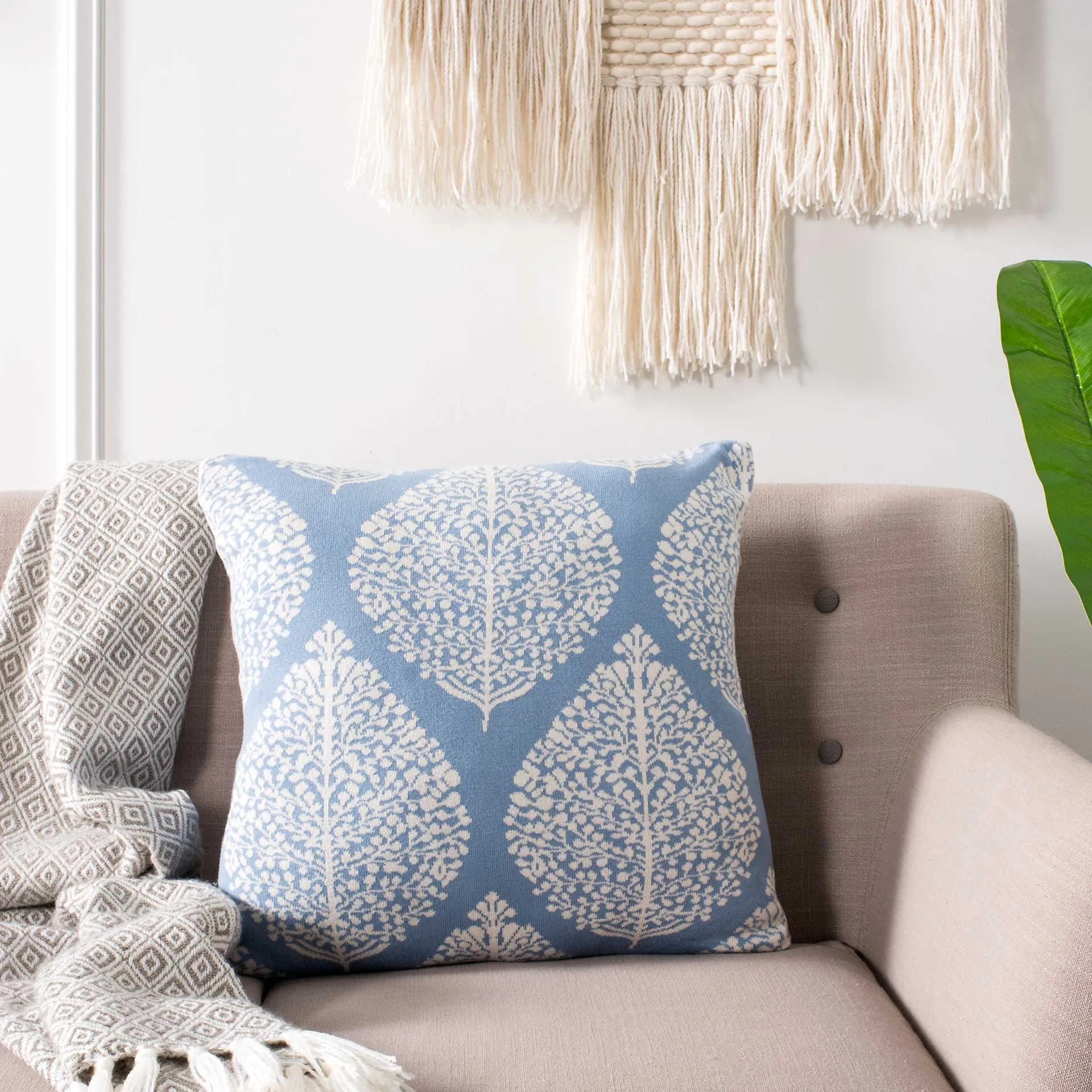 Arise Fall Pillow Blue/Natural
