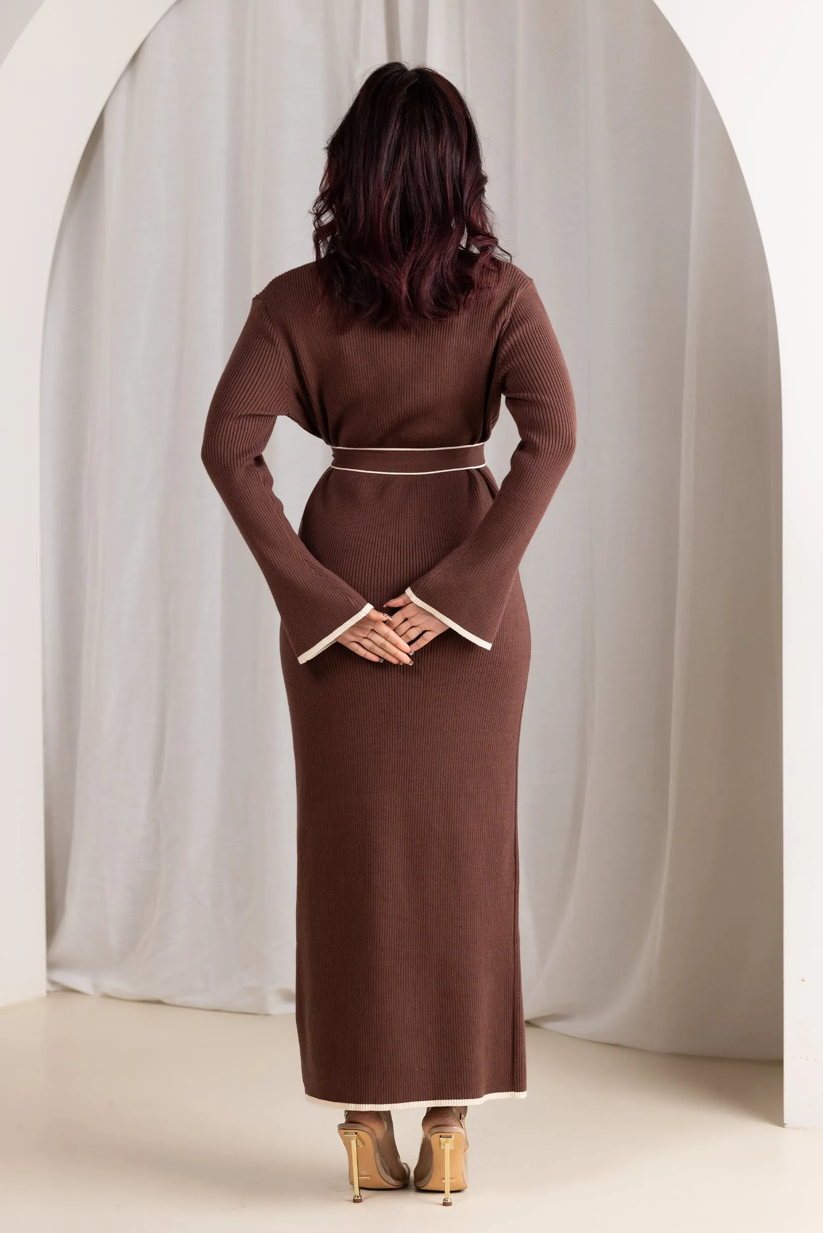 Arlys Piping Knit Dress