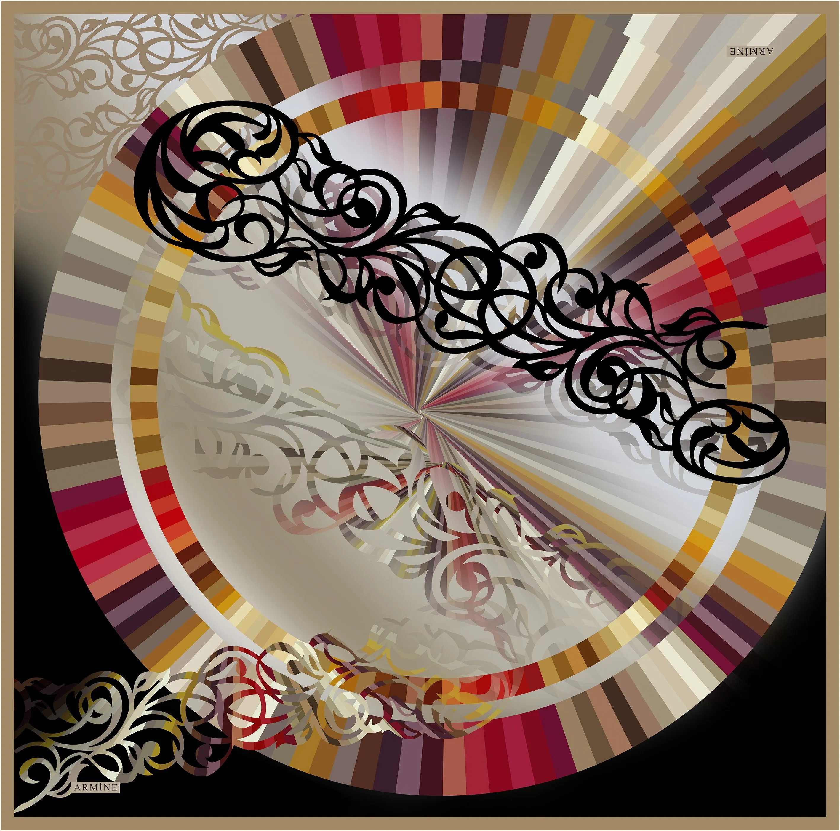 Armine Huda Turkish Silk Scarf No. 33