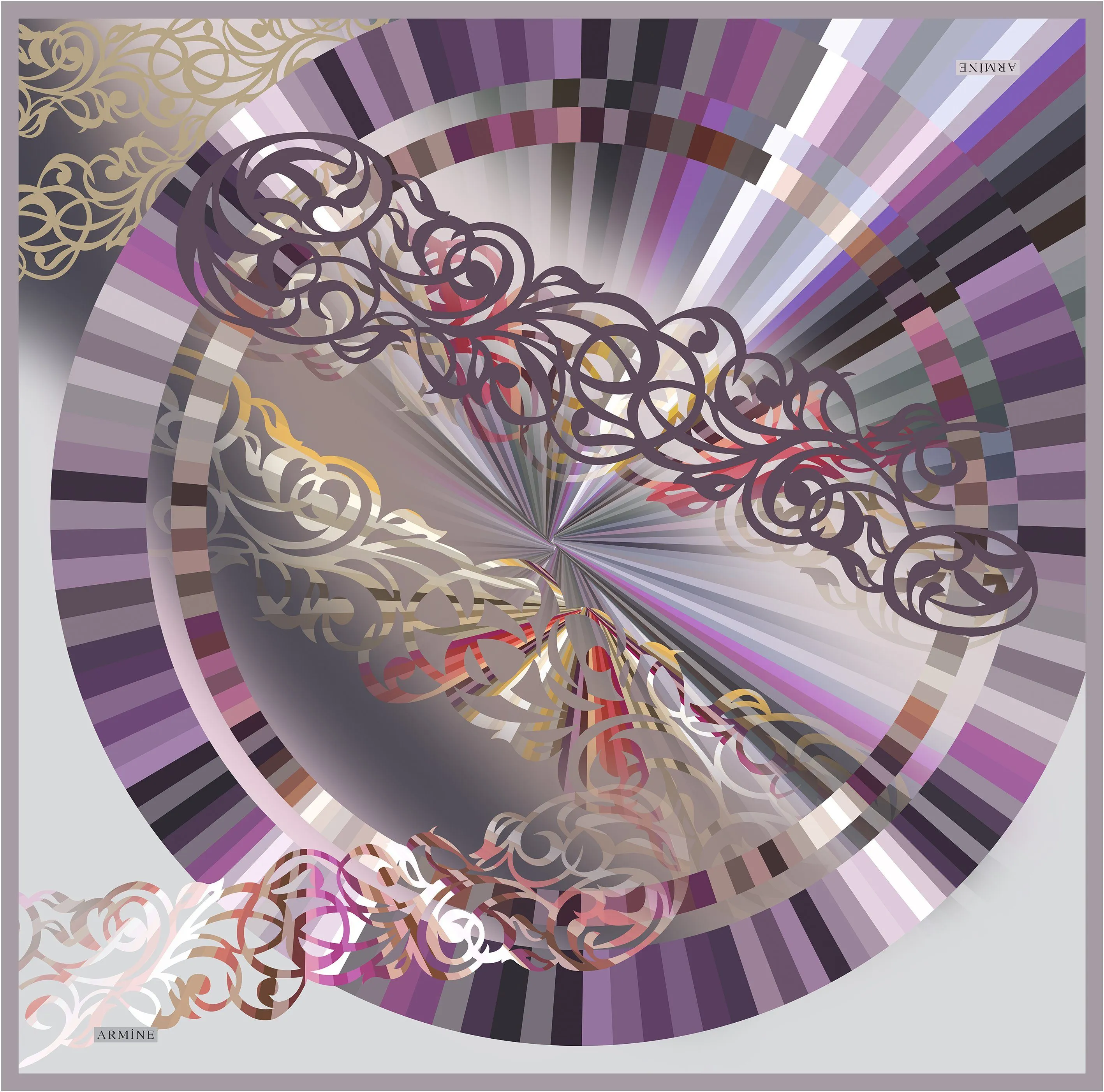 Armine Huda Turkish Silk Scarf No. 44