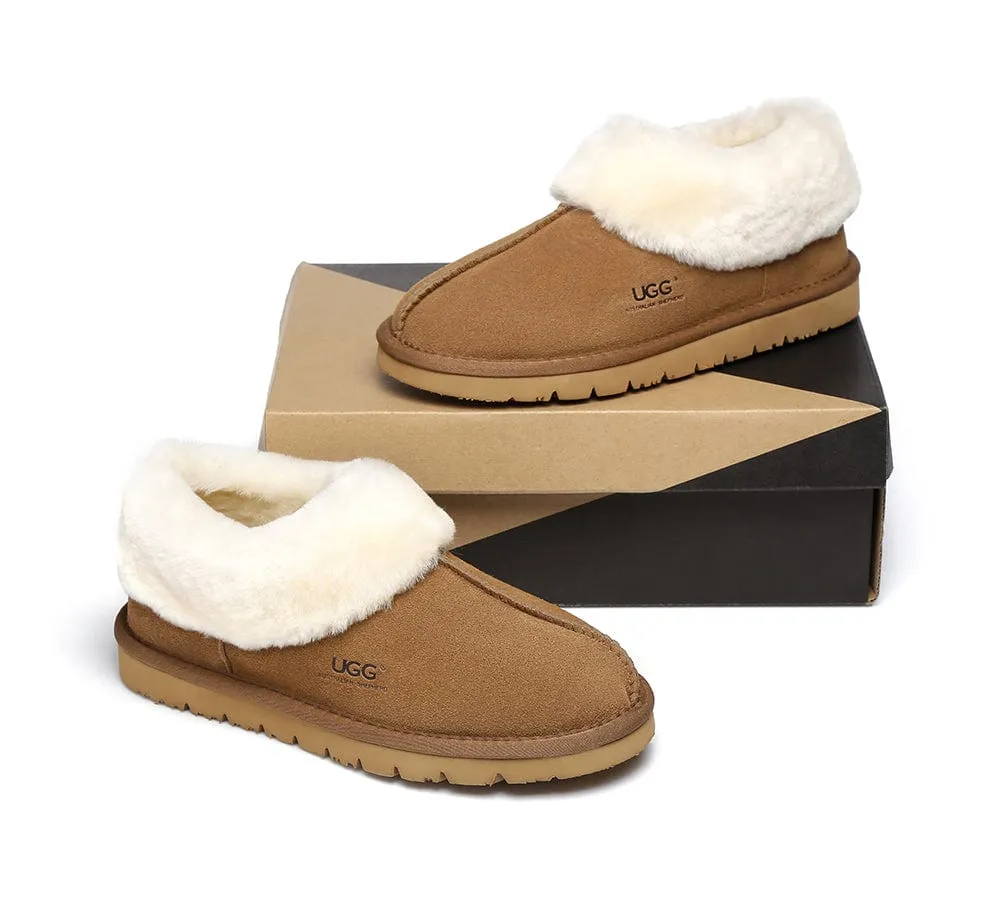 AUSTRALIAN SHEPHERD® UGG Slippers Sheepskin Wool Ankle Homey