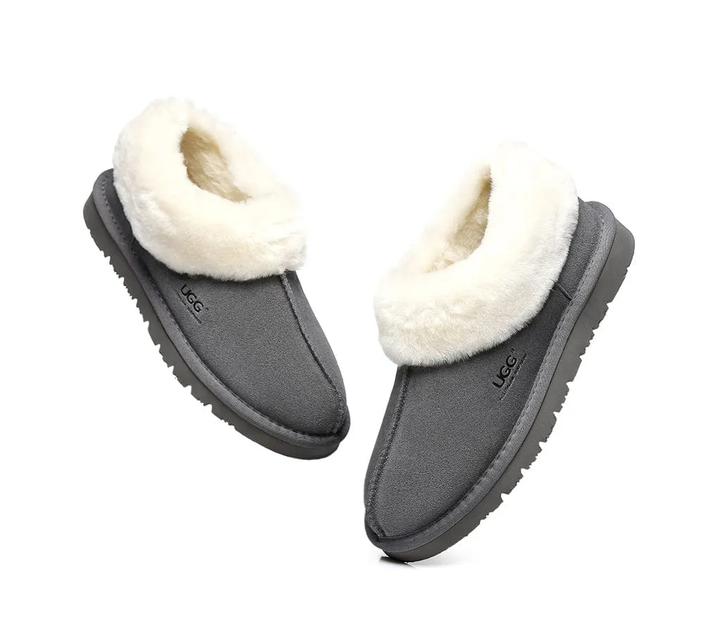 AUSTRALIAN SHEPHERD® UGG Slippers Sheepskin Wool Ankle Homey