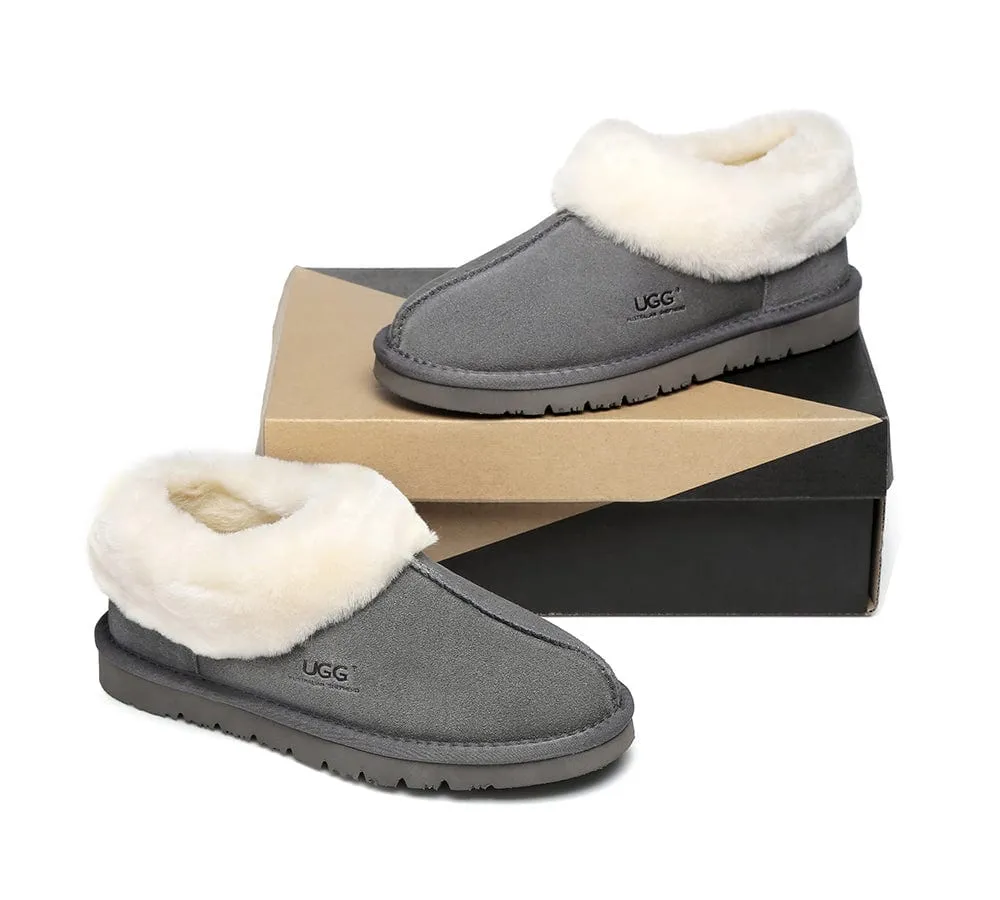 AUSTRALIAN SHEPHERD® UGG Slippers Sheepskin Wool Ankle Homey