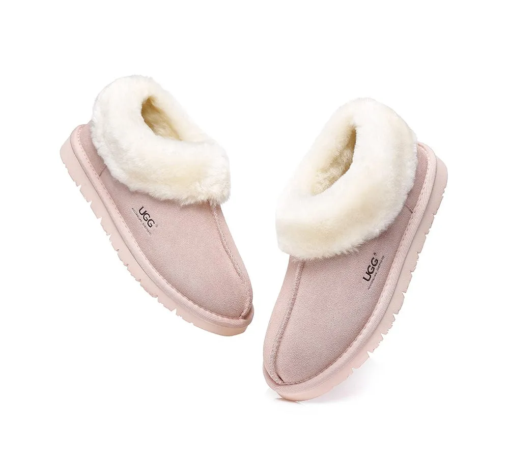 AUSTRALIAN SHEPHERD® UGG Slippers Sheepskin Wool Ankle Homey