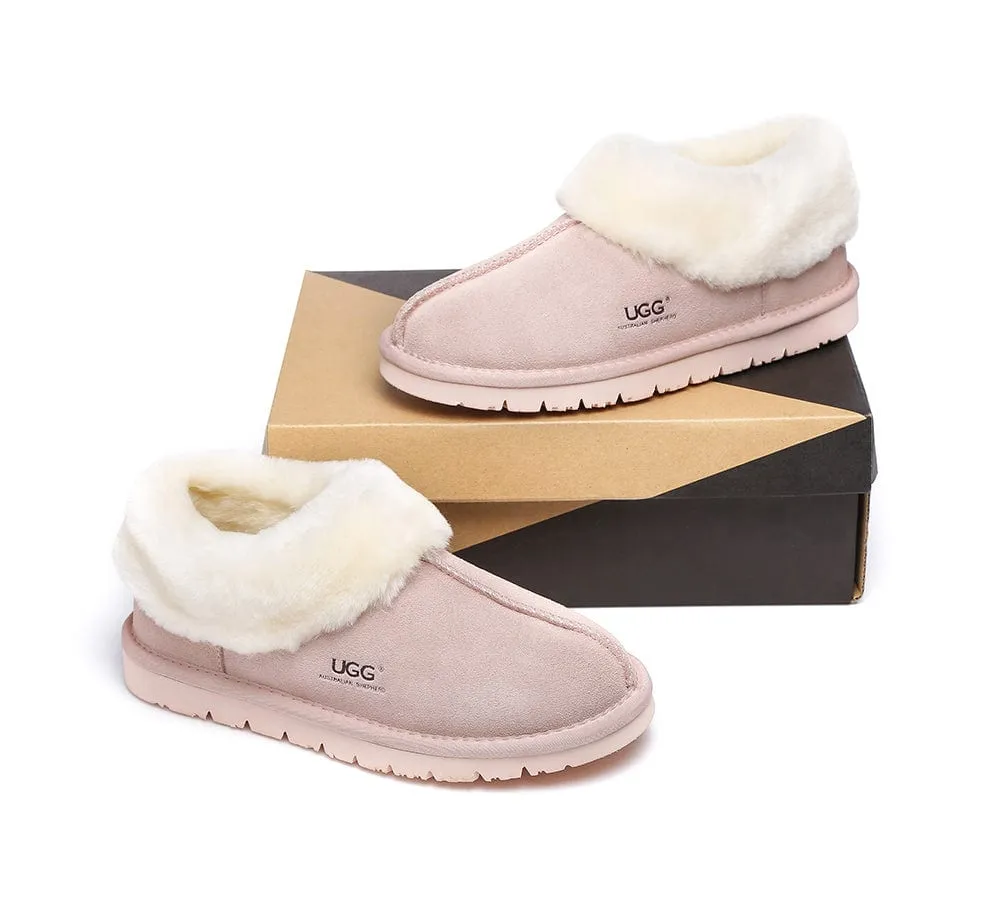 AUSTRALIAN SHEPHERD® UGG Slippers Sheepskin Wool Ankle Homey