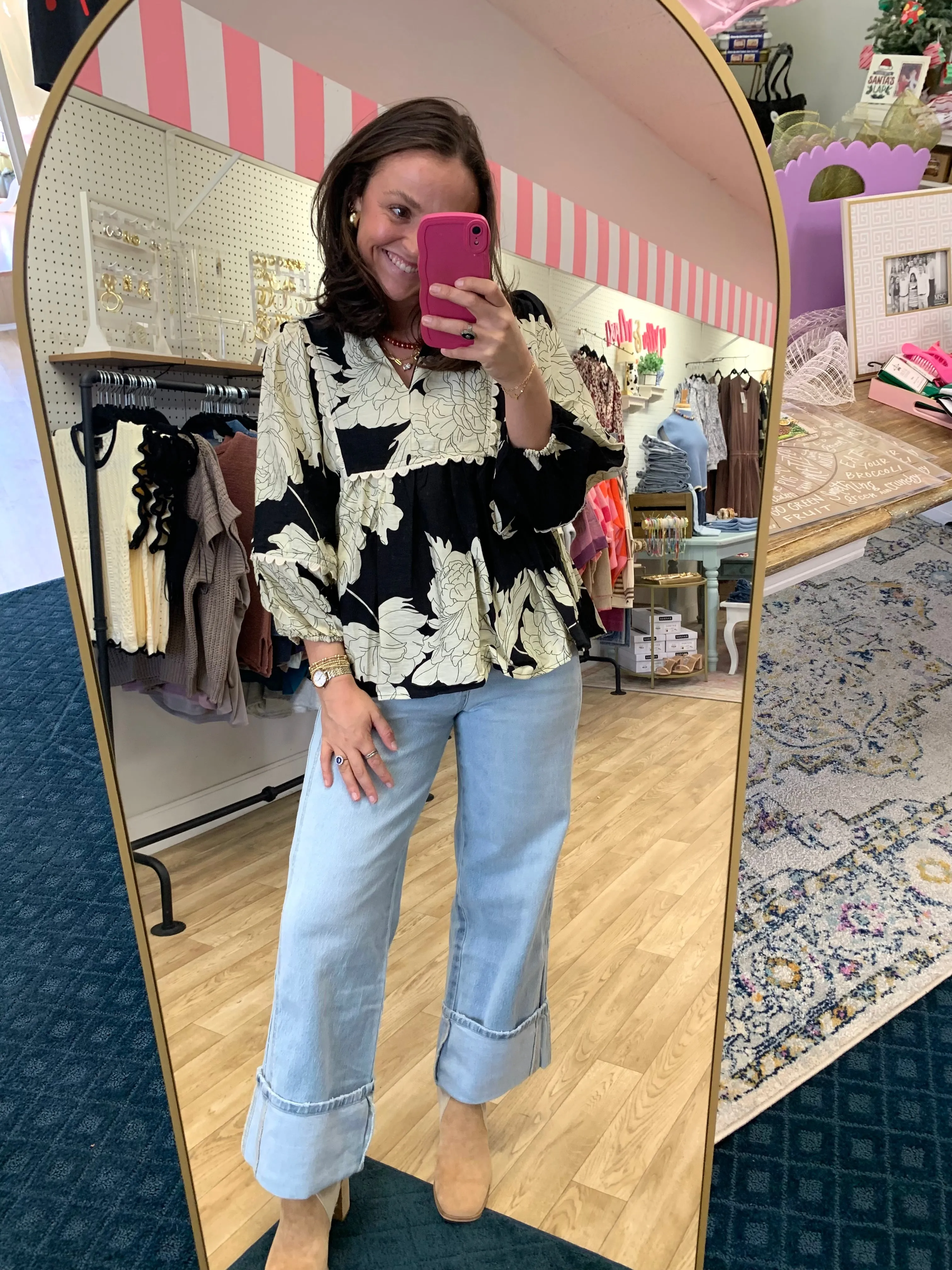 Autumn Aura Floral Top