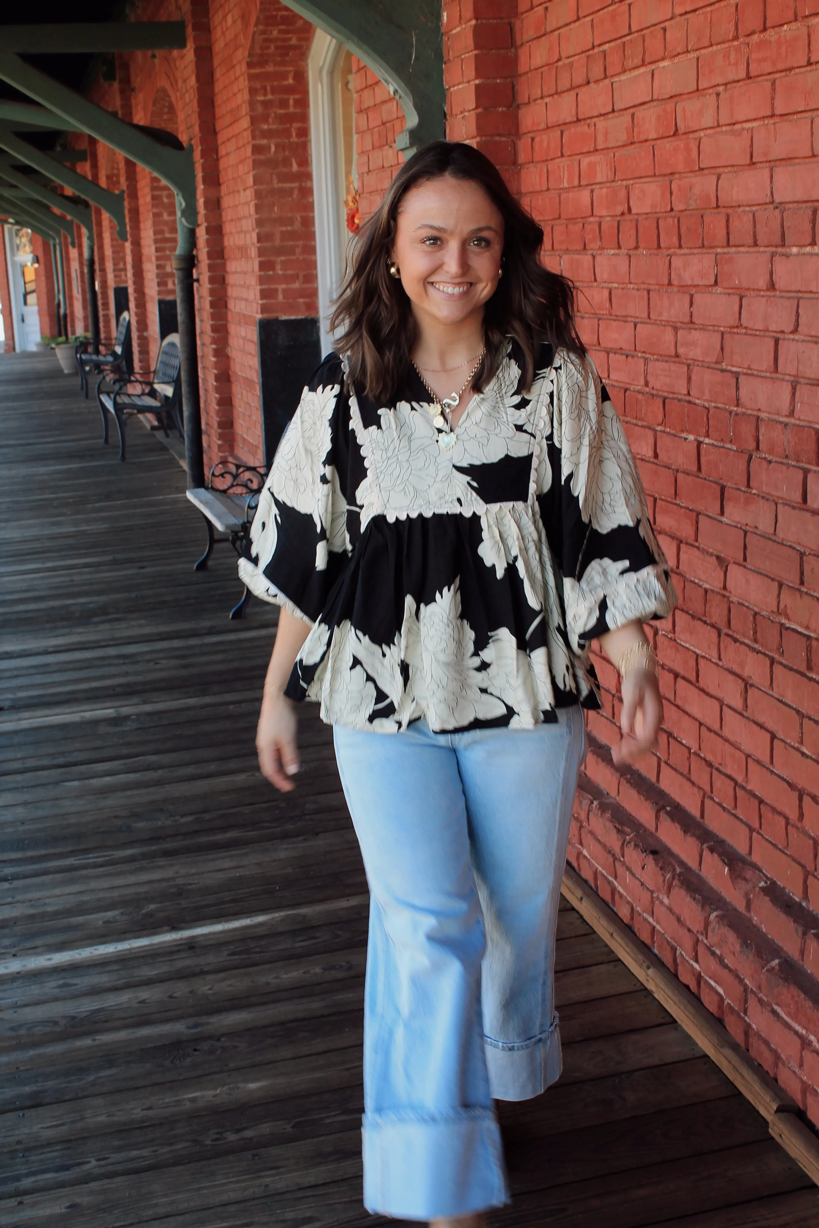 Autumn Aura Floral Top