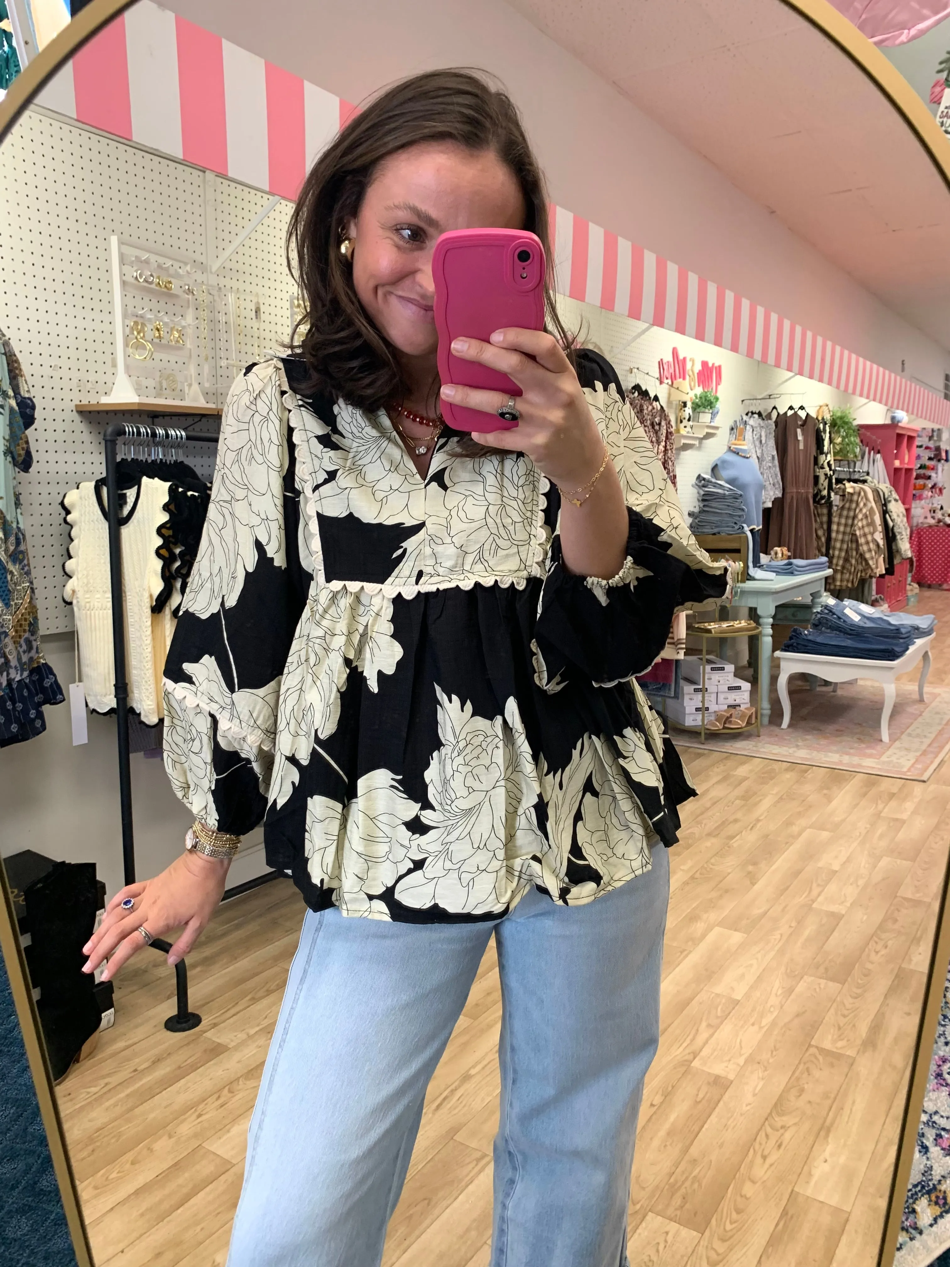 Autumn Aura Floral Top