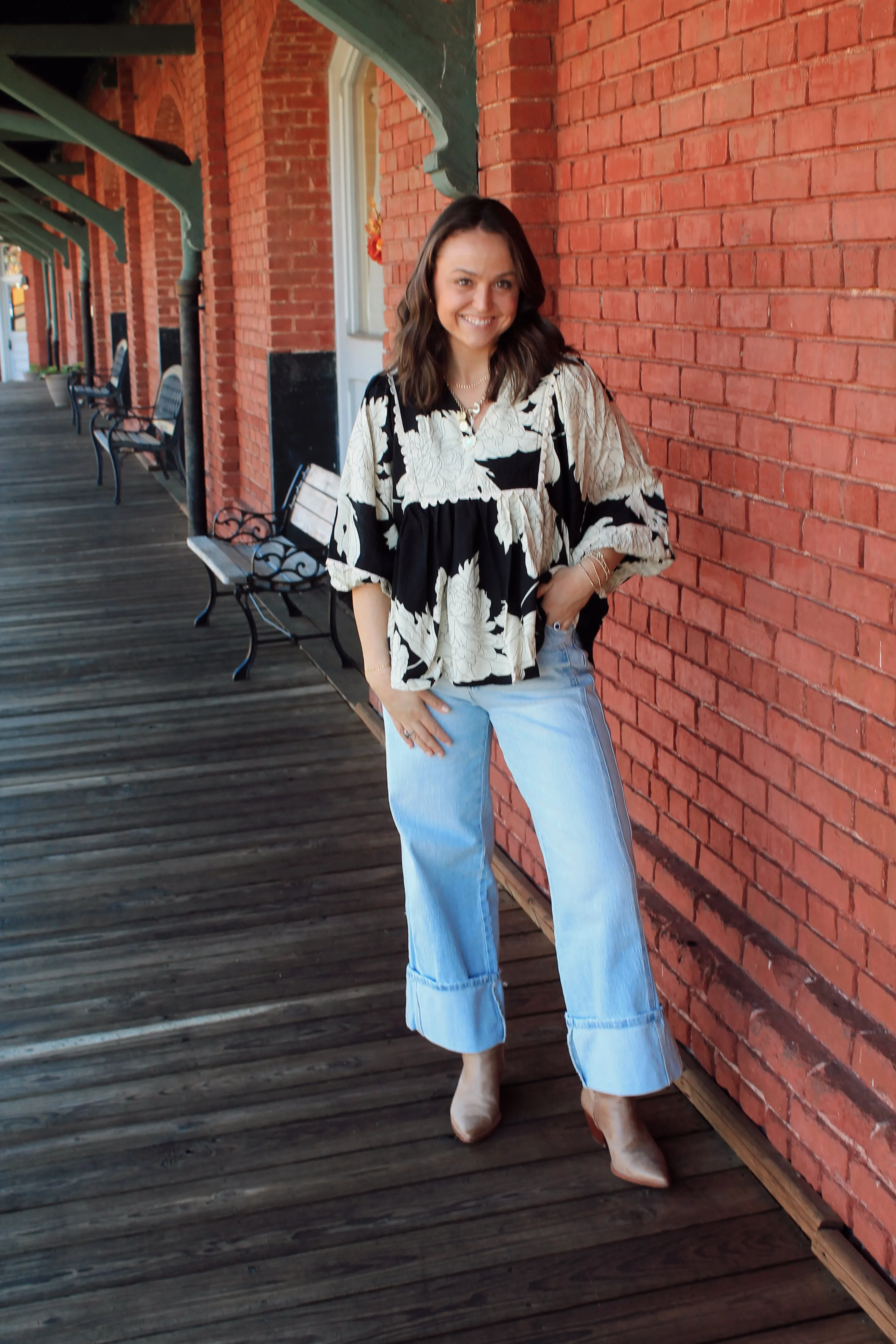 Autumn Aura Floral Top