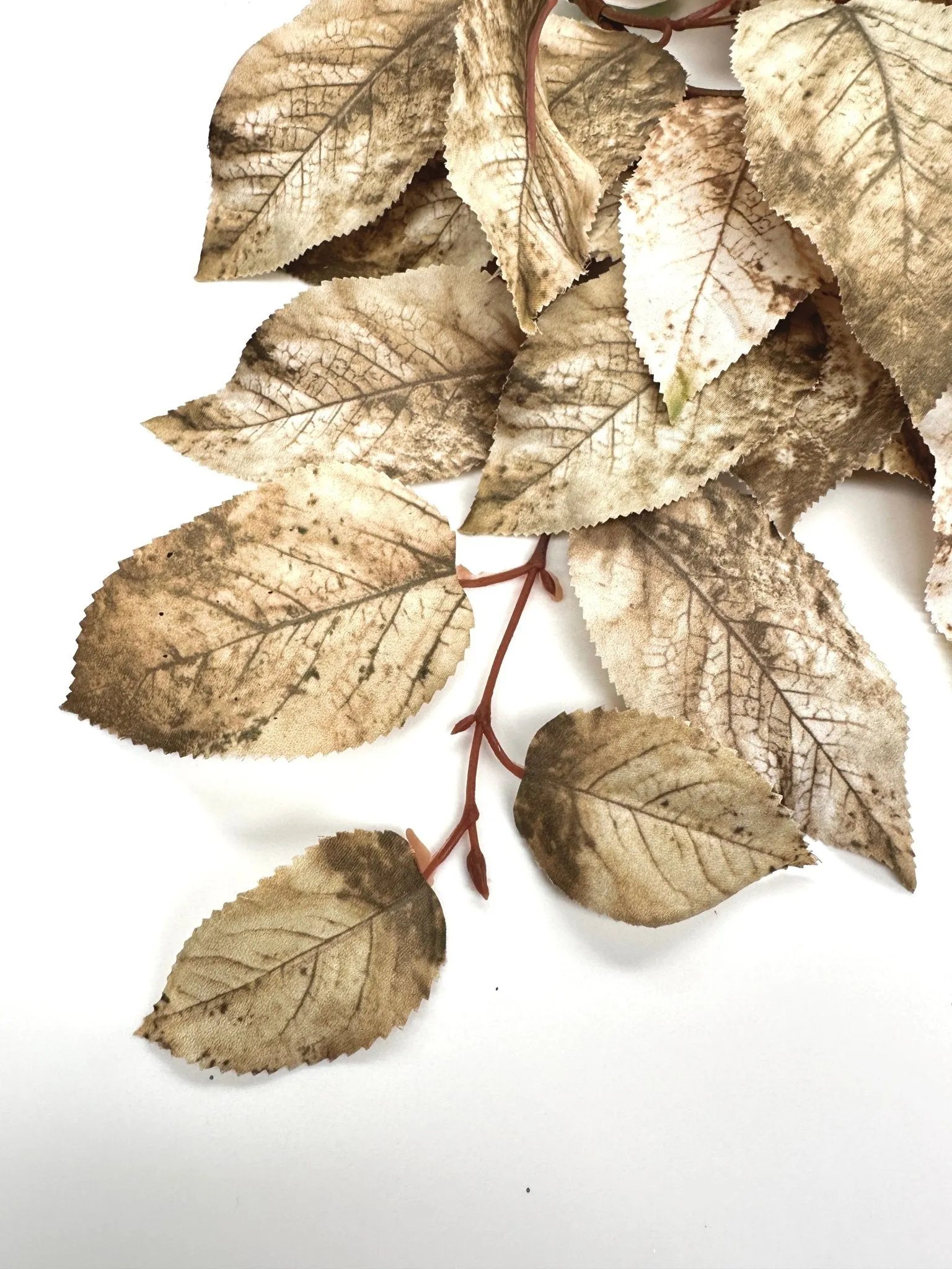 Autumn salal leaves garland - brown