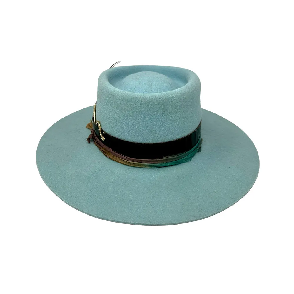 Baby Blue Bolero with Snake Brim Biter