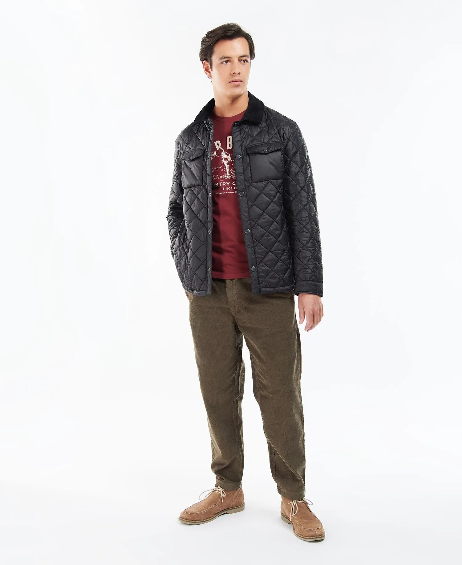 Barbour Shirt Quilted Jacket - Black