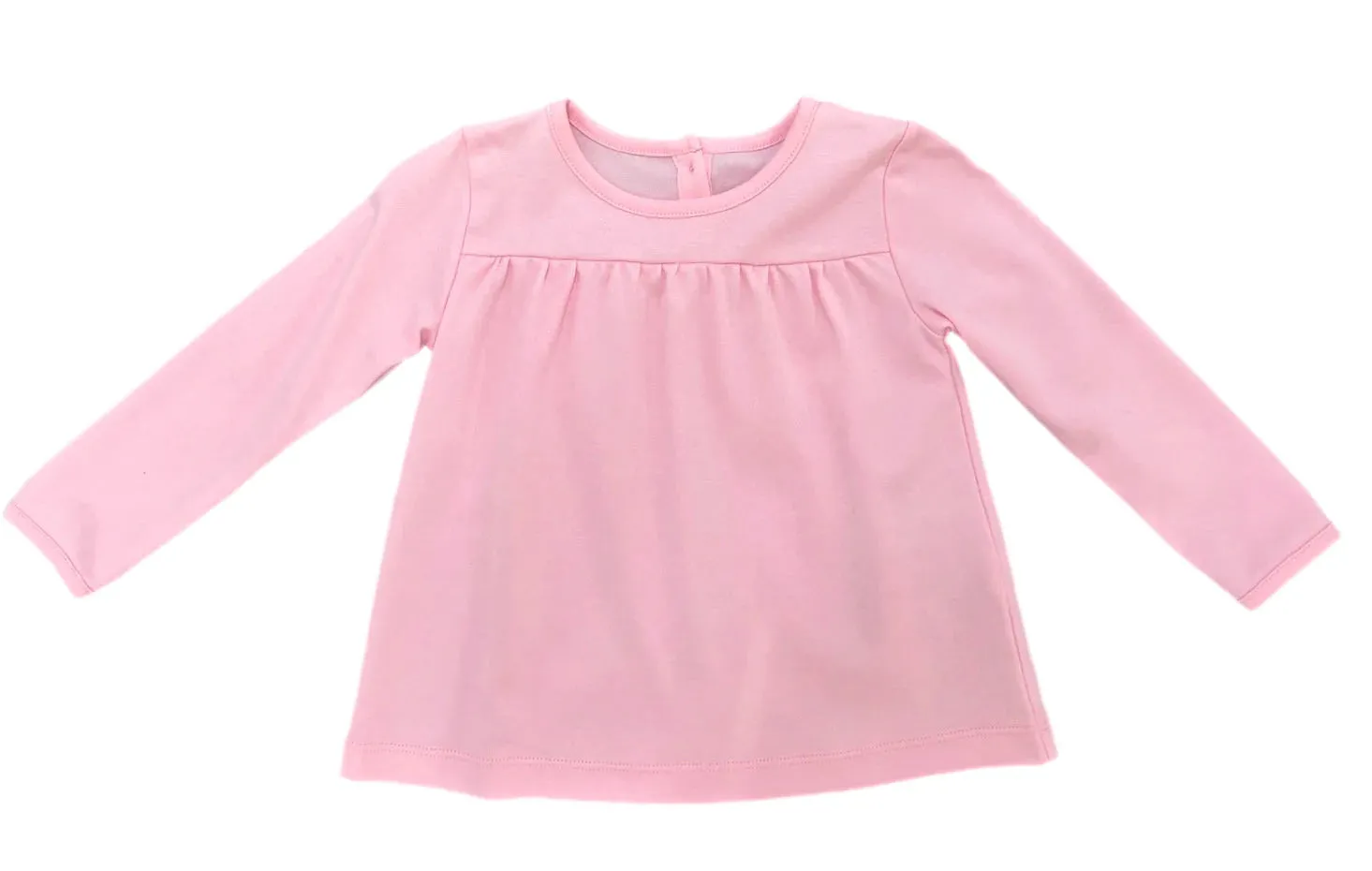 Basic Isla Long Sleeve Knit Top - Light Pink