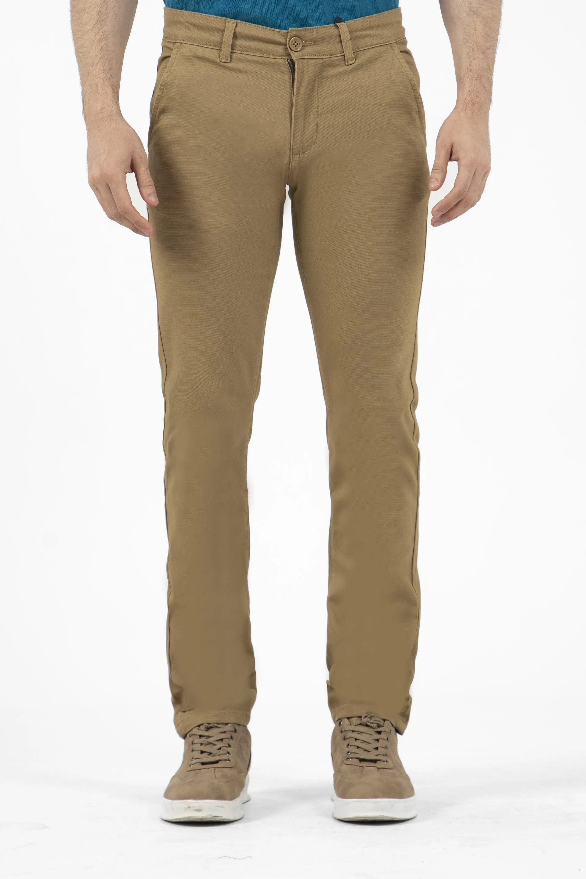 Basic Slim Chinos Khaki
