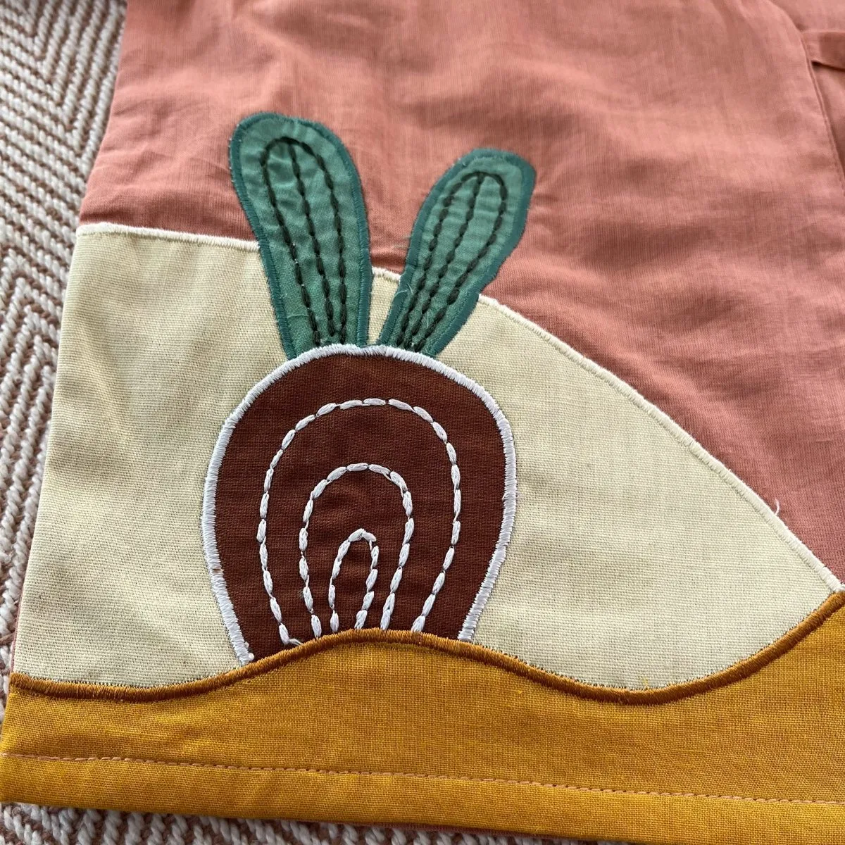 Bhaakur Set of two Voile Jhablas Dino and Beetroot