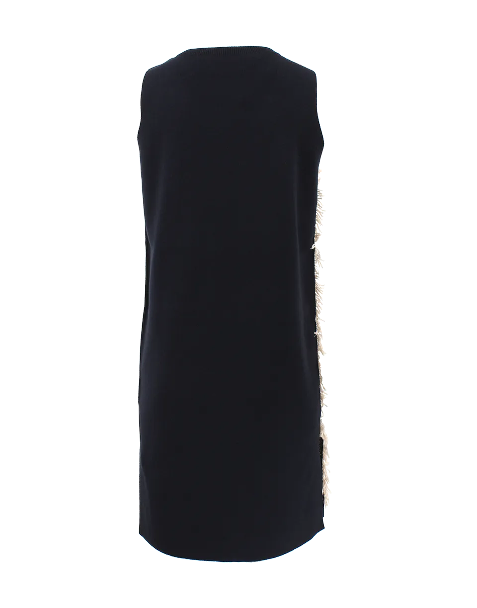 Bi-Color Fringe Dress