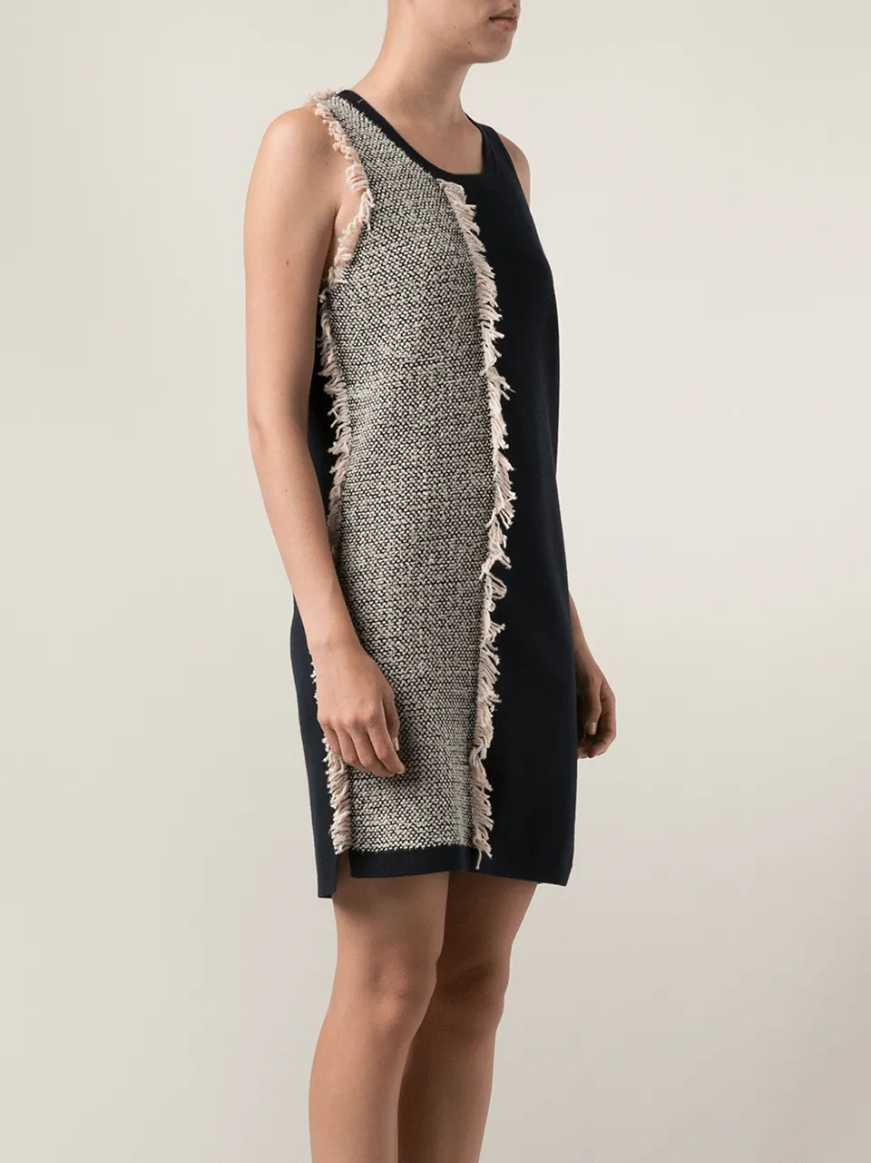 Bi-Color Fringe Dress