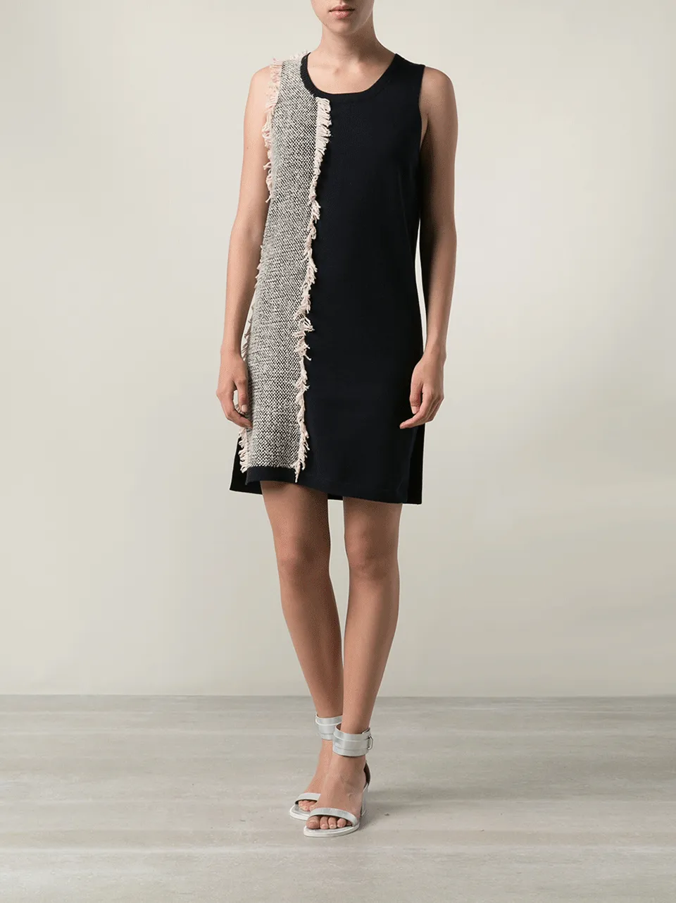 Bi-Color Fringe Dress