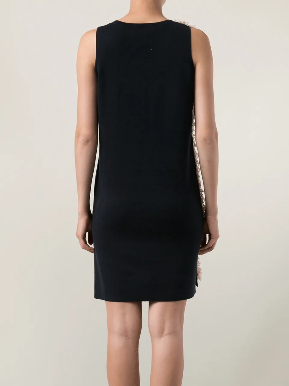 Bi-Color Fringe Dress